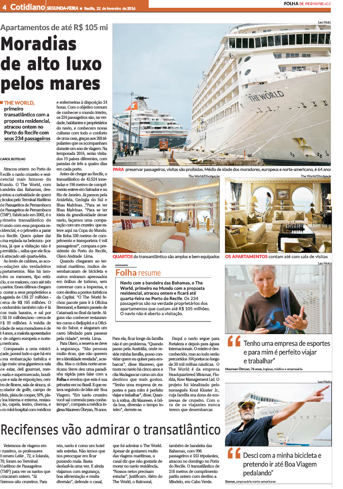 Moradias de Alto Luxo pelos Mares