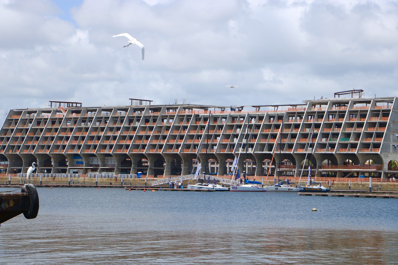 Veleiros da Globe 40 desfilam pelo Porto do Recife nesta sexta-feira (03)