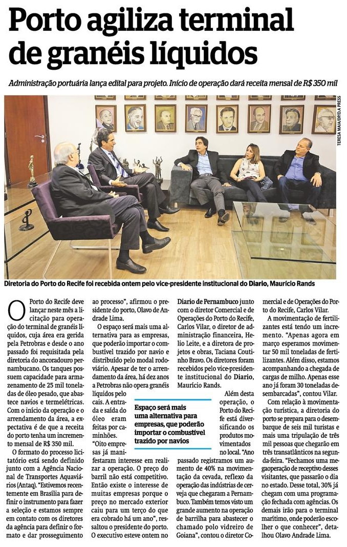 Porto agiliza terminal de granéis líquidos