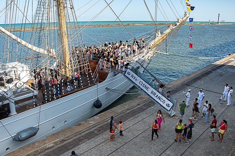 Navio-veleiro Cisne Branco receberá visitação no Porto do Recife