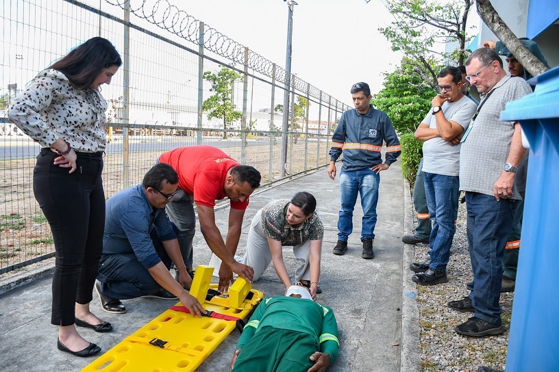 Porto do Recife realiza treinamentos com a Brigada de Incêndio