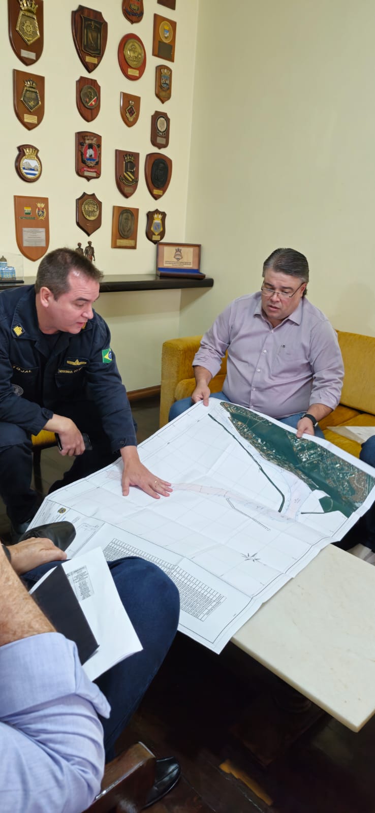Presidente do Porto do Recife visita Capitão dos Portos para tratar da dragagem do porto